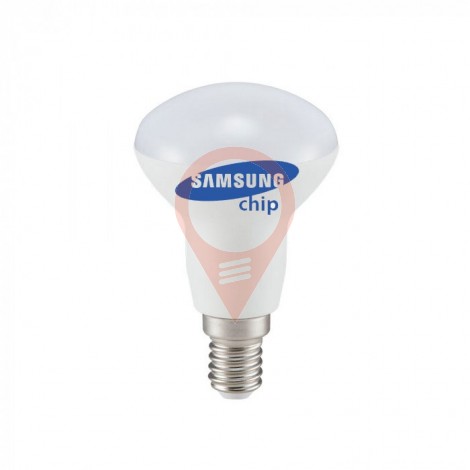 LED Крушка - SAMSUNG ЧИП 6W E14 R50 Бяла Светлина