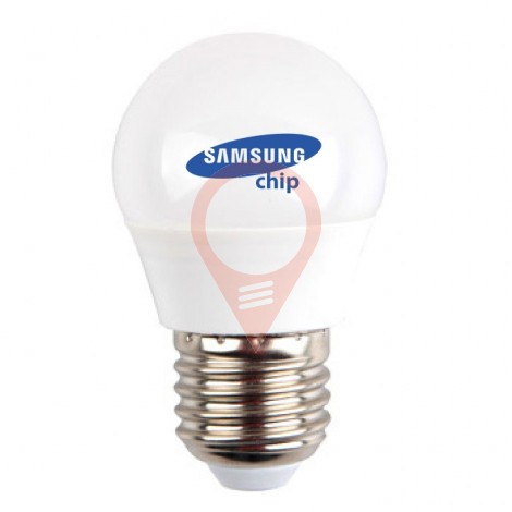 LED Крушка - SAMSUNG ЧИП 5.5W E27 G45 Неутрална Светлина