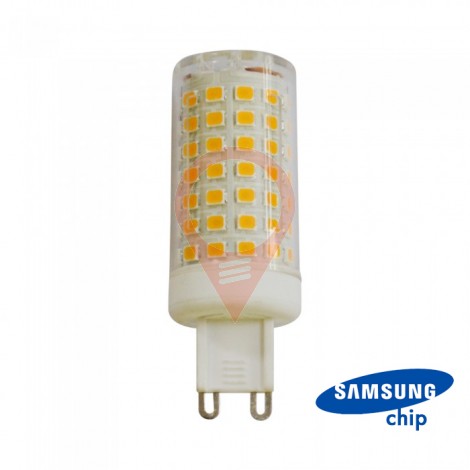 LED Крушка - 7W  G9  Пластик  3000K 