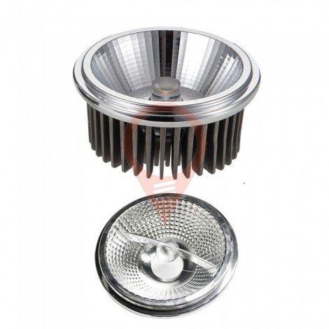 LED Крушка - AR111 20W Регулиращ Рефлектор 40`D/20`D 6400K Silver 