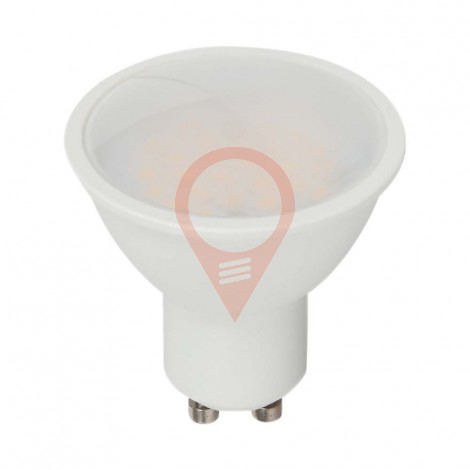 LED Spotlight 2.9W GU10 SMD White Plastic Milky Cover 3000K