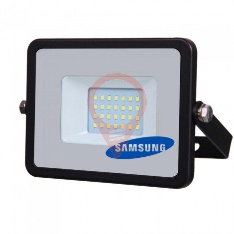 20W LED Прожектор SMD  SAMSUNG ЧИП Черно Тяло Неутрално бяла светлина