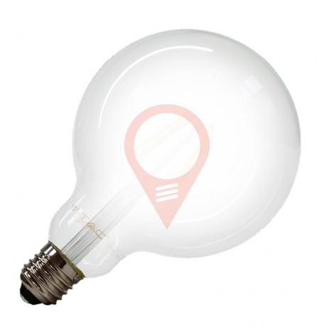 LED Крушка - 7W Винтидж E27 G125 Топло бяла светлина