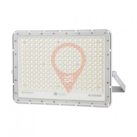 30W LED Solar Floodlight 6400K Replaceable Battery 3m Wire White Body 