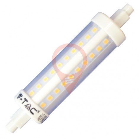 LED Крушка - 7W R7S Plastic Топло бяла светлина
