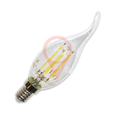 LED Крушка - 4W Винтидж E14 Свещ пламък Неутрално бяла светлина