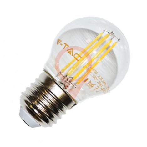 LED Крушка - 4W Винтидж E27 G45 Студено бяла светлина