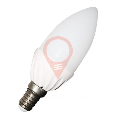 LED Крушка - 4W E14 Тип Свещ Топло бяла светлина