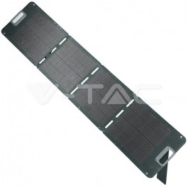 160W Folding Solar Panel With 2 in 1 Cable for Portable Power Station