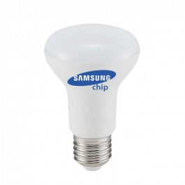 LED Крушка - SAMSUNG ЧИП 8W E27 R63 Неутрална Светлина