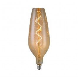 LED Bulb 4W Filament Spiral B125 2700K Smoky Glass