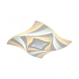 63W LED Ceiling Lamp 3 Step Dimmable With Remote Control White Body IP20