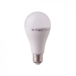 LED Крушка - 15W E27 A65  Пластик 4000K 160 lm/W  