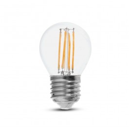 LED Крушка 6W Filament E27 G45 3000К 130lm/W