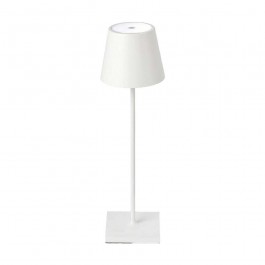 3W LED Table Lamp Rechargeable Touch Dimmable White Body 3000K