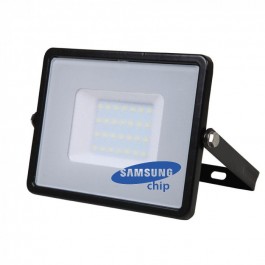 30W LED Прожектор SAMSUNG Чип Бяла Светлина Черно Тяло