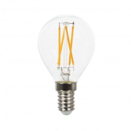 LED Крушка - 4W Filament  E14 P45 Кръстосан Топло бяло