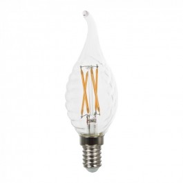 LED крушка - 4W Винтидж E14 Спирала свещ Топло бяла светлина Димираща