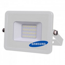 20W LED Прожектор SMD  SAMSUNG ЧИП Бяло Тяло Неутрално бяла светлина