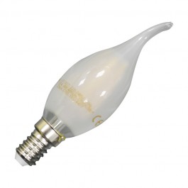 LED Крушка - 4W Винтидж E14 Свещ пламък Матирано покритие Неутрално бяла светлина