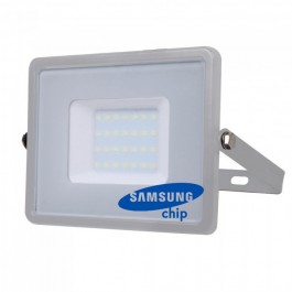 30W LED Прожектор SAMSUNG ЧИП SMD Сиви Тяло 6400К