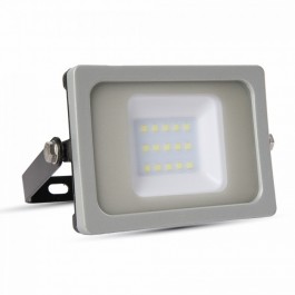 10W LED Прожектор Черно/ Сиво тяло SMD, Бяла неутрална