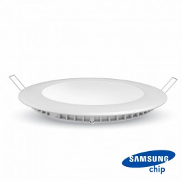 12W LED Панел Premium SAMSUNG Чип Кръг 6400K 