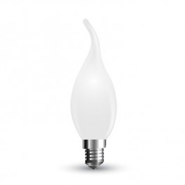 4W LED Крушка Filament  E14 Бяла Кендъл Пламък Бяла светлина
