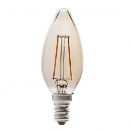 4W LED Крушка E14 Кендъл Кехлибар Топло бяла светлина 