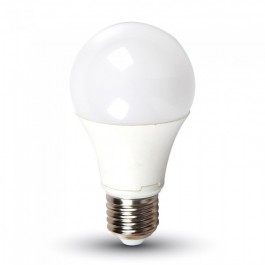 LED Крушка - 9W E27 A60 DC 24V 806LM Термо Пластик Неутрално бяла светлина