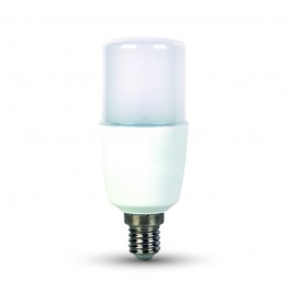 LED Крушка - 9W T37 E27 Пластик Топло Бяла Светлина 