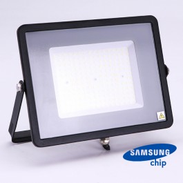 100W LED Прожектор SAMSUNG ЧИП SMD SLIM Черно Тяло 6400K 120LM/W