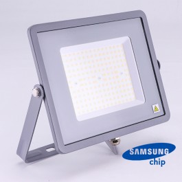 100W LED Прожектор SAMSUNG ЧИП SMD SLIM Сиво Тяло 4000К 120LM/W