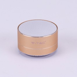 Bluetooth Колона Метална + TF Слот - 400mah Златно 