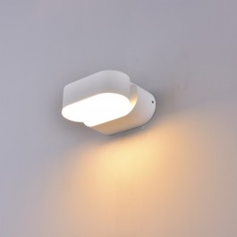 6W Стенна Лампа Бяла IP65 Подвижна Топло бяла светлина