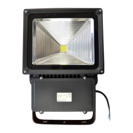 100W LED Прожектор Класик Рефлектор - Топло бяла светлина, Черно тяло