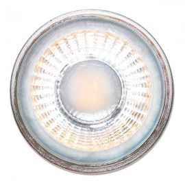 LED Крушка - 5W GU10 Стъклена с лупа - Топло бяла светлина