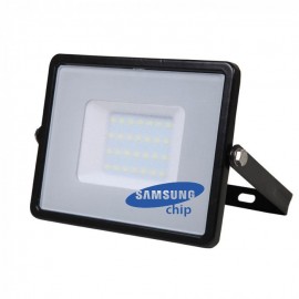 30W LED Прожектор SAMSUNG Чип Бяла Светлина Черно Тяло