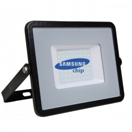 50W LED Прожектор SAMSUNG Чип Топло Бяла Светлина Черно Тяло