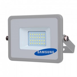 20W LED Прожектор SMD  SAMSUNG ЧИП Сиво Тяло Топло бяла светлина 
