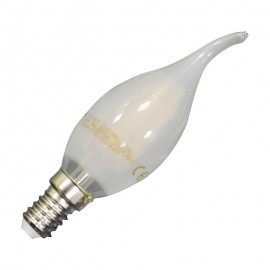 LED Крушка - 4W Винтидж E14 Свещ пламък Матирано покритие Студено бяла светлина