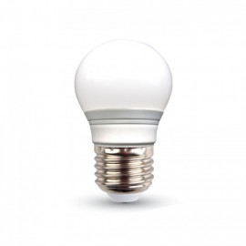 LED Крушка - 3W E27 G45, неутрално бяла светлина