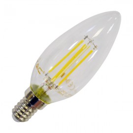 LED Тип Свещ Крушка - 4W Винтидж E14 Топло бяла светлина