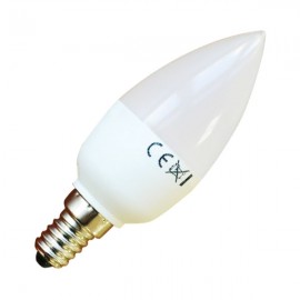 LED Крушка - 4W E14 Тип Свещ Кристал Топло бяла светлина - Димираща